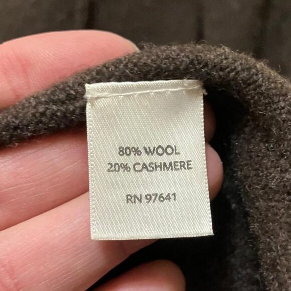 J. Jill Brown Italian Yarn Wool/Cashmere Blend Sweater Dress Size Medium Petite - Picture 6 of 7